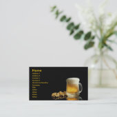 Beer Pub Business Card Visitenkarte (Stehend Vorderseite)