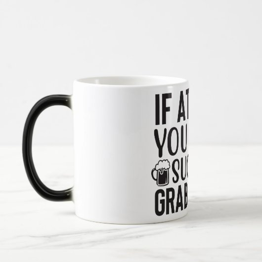 Beer Quotes Verwandlungstasse (Links)