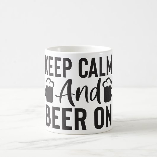 Beer Quotes Verwandlungstasse (Mittel)