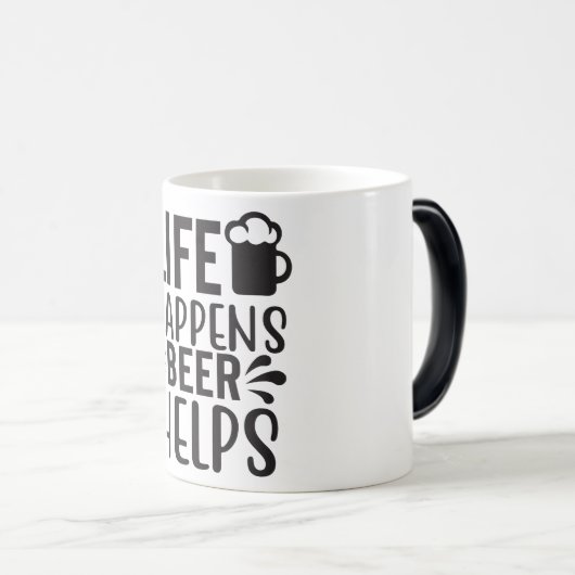 Beer Quotes Verwandlungstasse (VorderseiteRechts)