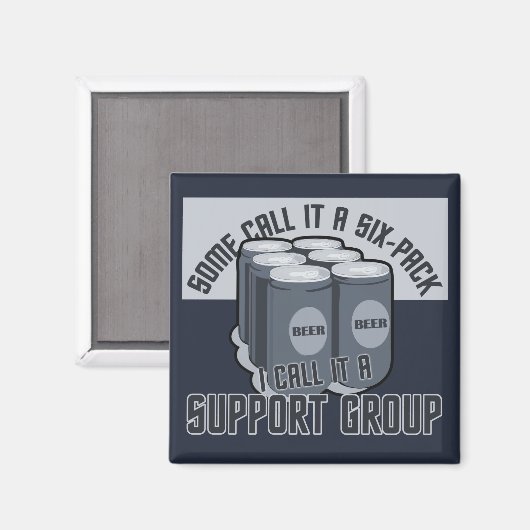 Beer Six Pack Custom-Magnet Magnet (Vorderseite/Rückseite)