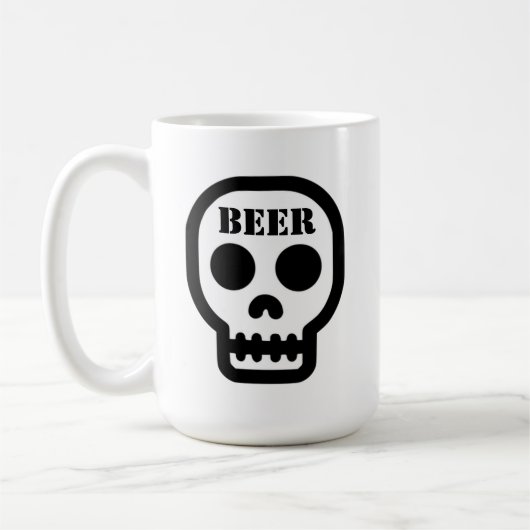 Beer™ Skull Classic Coffee Mug Kaffeetasse (Links)