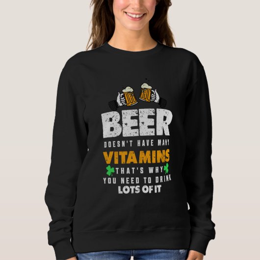 Beer St Patrick´s Day Drinking Outfit Sweatshirt (Vorderseite)