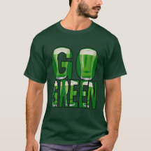 Beer St Patrick's Day Go Green Mens Green T
