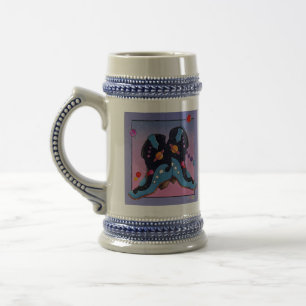 Beer Stein - Cowboy Boots in der Nacht Bierglas