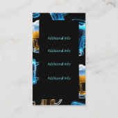 Beer Stein Motif Visitenkarte (Rückseite)