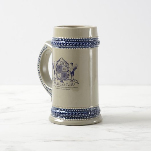 Beer Stein Mug-Masonic Freemason Freemasonry Mason Bierglas (Vorderseite Links)