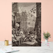 Beer Street by William Hogarth Acrylschild (Hochzeit)
