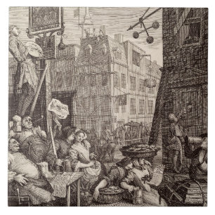 Beer Street by William Hogarth Fliese