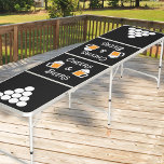 Beer Tankards Cheers & Beers Cup Circles Black Beer Pong Tisch<br><div class="desc">Regulieren Bierpong mit Biermotiv, in Schwarz und Weiß. Das Design zeichnet sich durch coole Vintage Typografie aus, mit Bierkännern gefüllt und mit einem Bierkopf überzogen. Die Formulierung lautet "Cheers & Bers". Der Tisch hat auch eine Kreispyramide, die an jedem Ende des Tisches Ihre Pong-Cup-Positionierungsleitung darstellt. Klug, stilvoll und einfach. Was...</div>