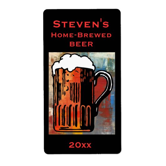 Beer-Tasse-Zuhause-Brew-Etikett (Vorne)
