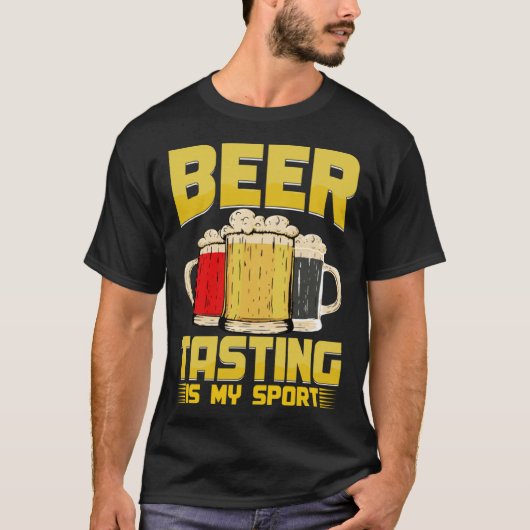 Beer Taster Beergetarioan Enthusiast Crafter Pub T-Shirt (Vorderseite)