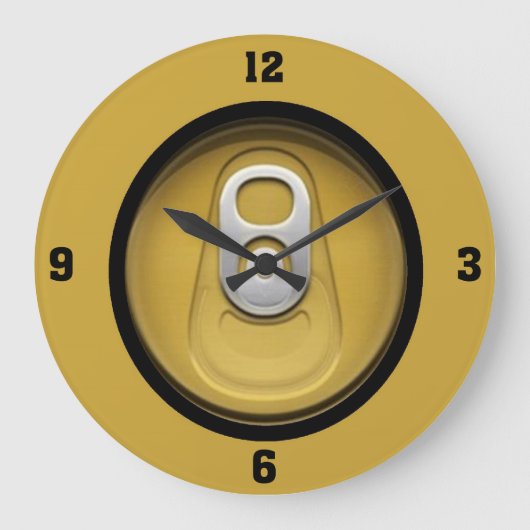 Beer Thirty Große Wanduhr (Vorderseite)