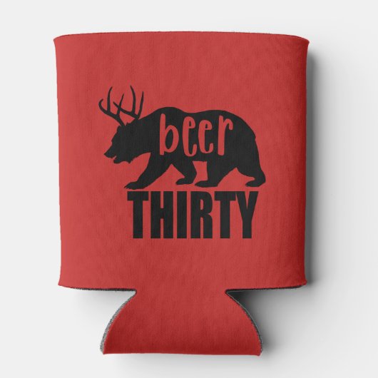 Beer Thirty Koozie/Can Cooler | Blockbuchstabe Dosenkühler (Rückseite)
