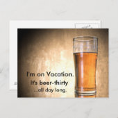 Beer Thirty Postkarte (Vorne/Hinten)