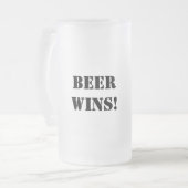 Beer Tic Tac Toe Mattierte Tasse (Vorderseite Links)