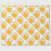 Beer time emoji geschenkpapier (Flach)