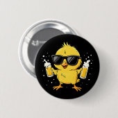 Beer Time Madafakas Funny Meme Duck Rodelbahn mit Button (Vorne & Hinten)