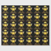 Beer Time Madafakas Funny Meme Duck Rodelbahn mit  Geschenkpapier (Flach)