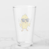 Beer Time Madafakas Funny Meme Duck Rodelbahn mit Glas (Rückseite)