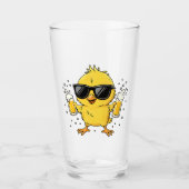 Beer Time Madafakas Funny Meme Duck Rodelbahn mit Glas (Vorderseite)