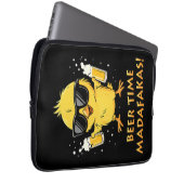 Beer Time Madafakas Funny Meme Duck Rodelbahn mit Laptopschutzhülle (Vorne Rechts)