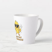 Beer Time Madafakas Funny Meme Duck Rodelbahn mit  Milchtasse (Rechte Ecke)