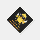 Beer Time Madafakas Funny Meme Duck Rodelbahn mit Serviette (Ecke)