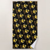 Beer Time Madafakas Funny Meme Duck Rodelbahn mit  Strandtuch (Vorderseite)