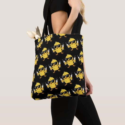 Beer Time Madafakas Funny Meme Duck Rodelbahn mit  Tasche (Von Nahem)