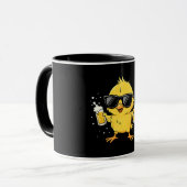 Beer Time Madafakas Funny Meme Duck Rodelbahn mit  Tasse (Vorderseite Links)