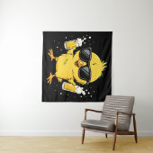 Beer Time Madafakas Funny Meme Duck Rodelbahn mit  Wandteppich (Beispiel (Horizontal))