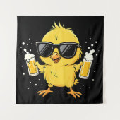 Beer Time Madafakas Funny Meme Duck Rodelbahn mit  Wandteppich (Vorderseite)