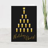 Beer Tree Holiday Card Karte (Vorderseite)