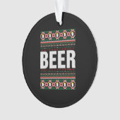 Beer Ugly Christmas Ornament (Vorderseite)