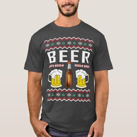 Beer Ugly Christmas T-Shirt (Vorderseite)