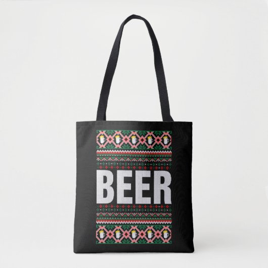Beer Ugly Christmas Tasche (Vorderseite)