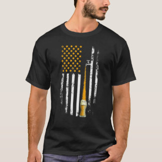 Beer Usa Flag  Beer Tap Fathers Day  Beer Patriot  T-Shirt