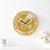 BEER-Wanduhren Große Wanduhr (Zuhause)