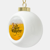 Beer Whisperer Ceramic Ball Christmas Ornament (Rechts)