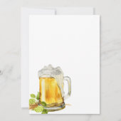 Beer Willow Green und Gold Geometric Brautparty Einladung (Rückseite)
