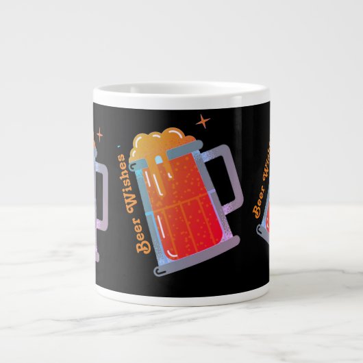 Beer Wishs Jumbo-Tasse (Vorderseite)