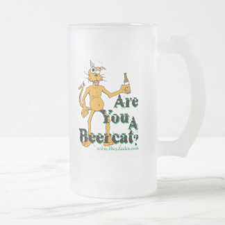Beercat mattierter Stein Mattglas Bierglas