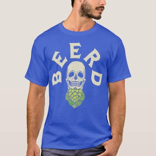Beerd-Hop-Schädelbart für Bartbier T-Shirt (Vorderseite)