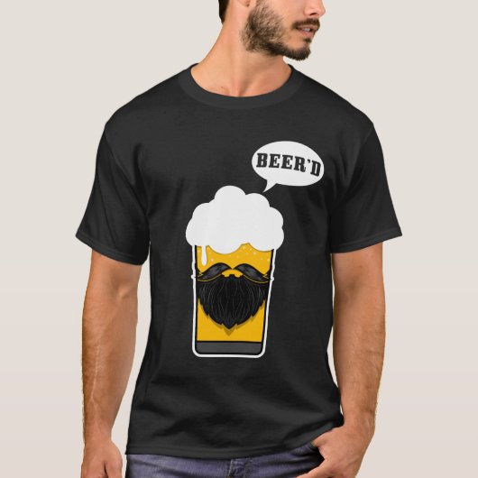 Beer'd lustiger T - Shirt (Vorderseite)