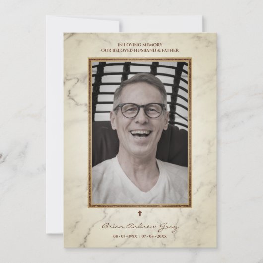 Beerdigte Männer lieben ein Vaterhusband, das verg (Vorderseite)