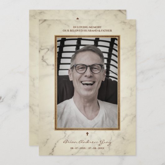 Beerdigte Männer lieben ein Vaterhusband, das verg (Vorne/Hinten)