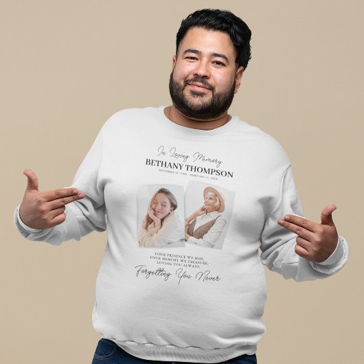 Beerdigung 2 Foto Gedenkfeier Sweatshirt