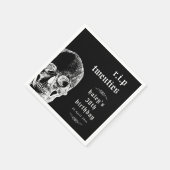 Beerdigung 30. RIP Zwanziger 20. Sonniger Schädel Serviette (Ecke)