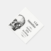 Beerdigung 30. RIP Zwanziger 20. Sonniger Schädel  Serviette (Ecke)